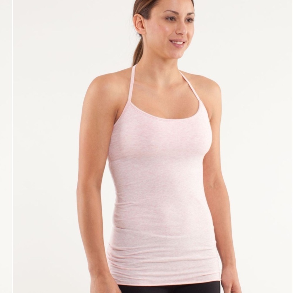 Lululemon Diversity Racerback Tank Sz 10 Heathered Blush Quartz